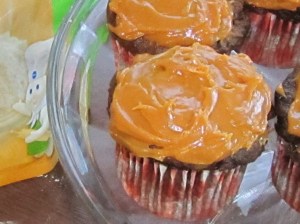 GF Cocoa Caramel Cupcakes
